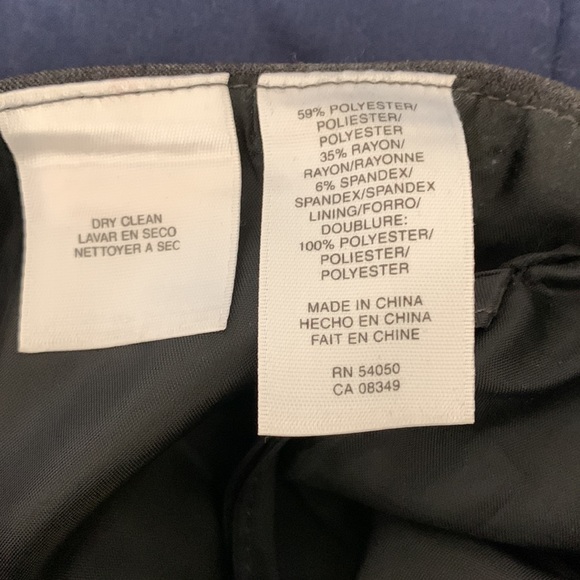 Nearly New Charcoal Gray Lined Trumpet Skirt - Picture 6 of 6